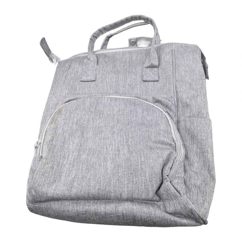 Enfamil Gray Diaper Bag Backpack Insulated Pocket Travel Baby Bag